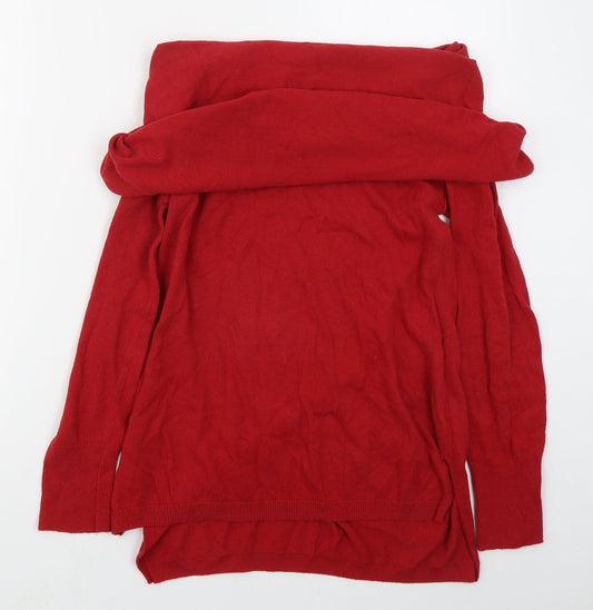 Womens UK Size L Shrinking Violet Red Pullover Jumper