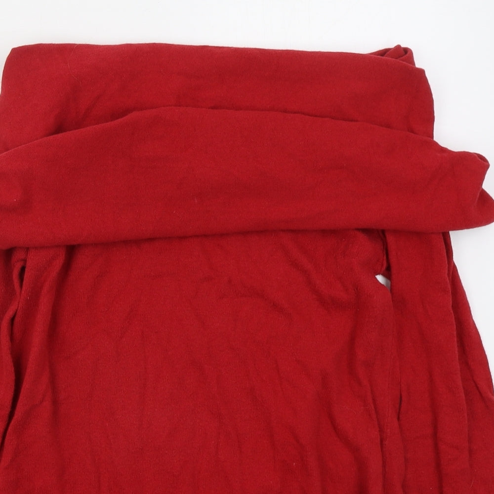Womens UK Size L Shrinking Violet Red Pullover Jumper