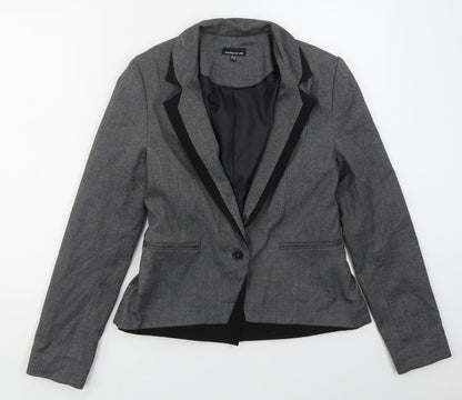 Warehouse Womens Grey  Polyester Jacket Suit Jacket Size 12