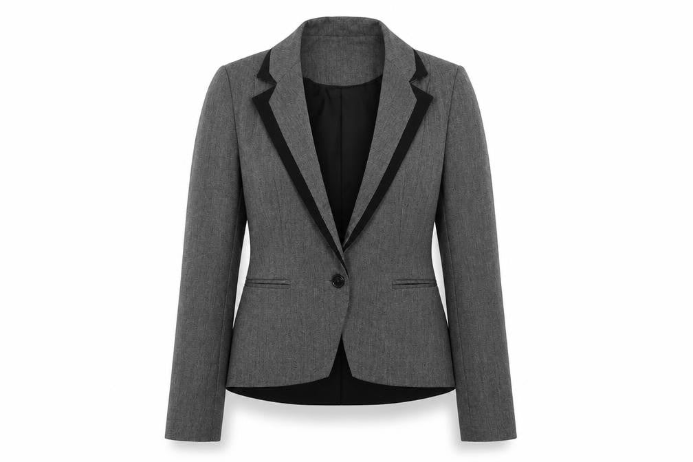 Womens UK Size 12 Warehouse Regular Grey Suit Jacket