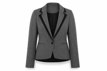 Womens UK Size 12 Warehouse Regular Grey Suit Jacket