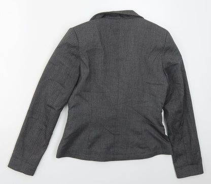 Warehouse Womens Grey  Polyester Jacket Suit Jacket Size 12