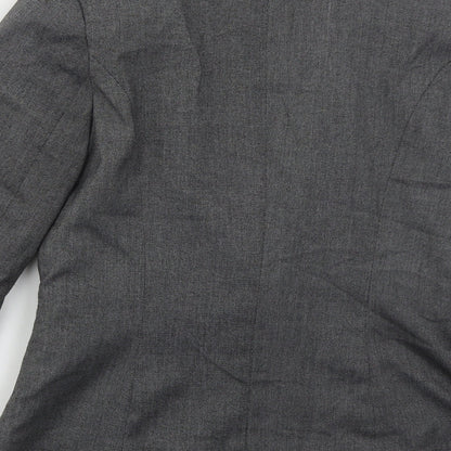 Warehouse Womens Grey  Polyester Jacket Suit Jacket Size 12