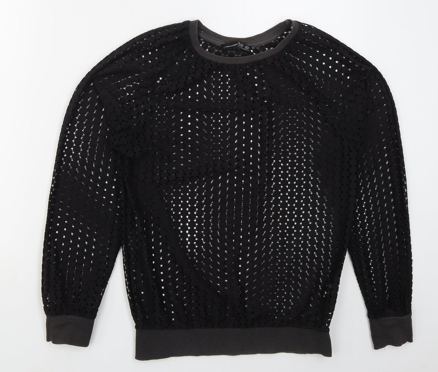 Atmosphere Womens Black  Polyester Pullover Sweatshirt Size 8  Pullover