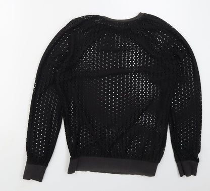 Atmosphere Womens Black  Polyester Pullover Sweatshirt Size 8  Pullover