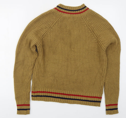 Womens UK Size S QED London Beige Pullover Jumper