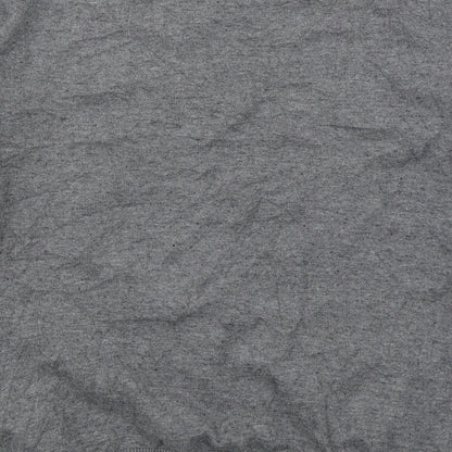 Topman Mens Grey V-Neck  Cotton Pullover Jumper Size S