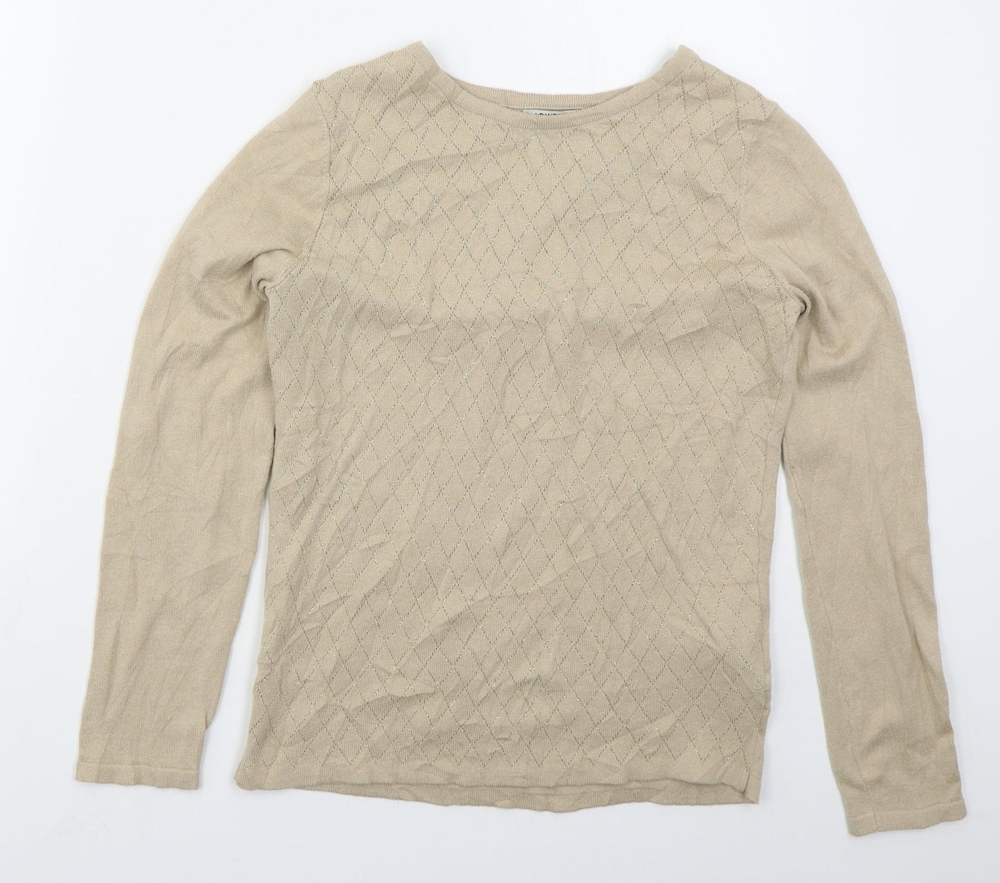 Womens UK Size S LC Waikiki Beige Pullover Jumper