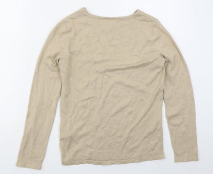 Womens UK Size S LC Waikiki Beige Pullover Jumper