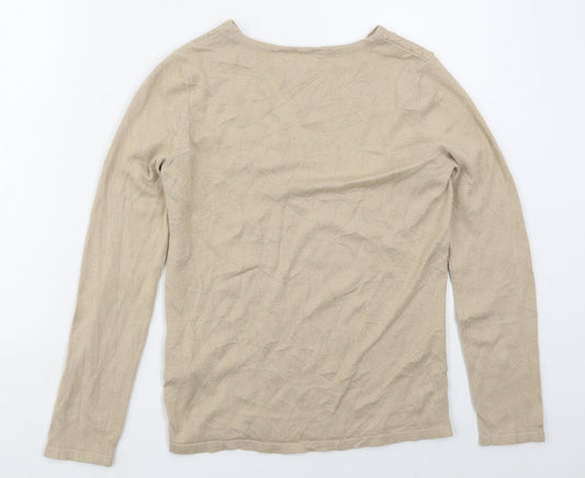 Womens UK Size S LC Waikiki Beige Pullover Jumper