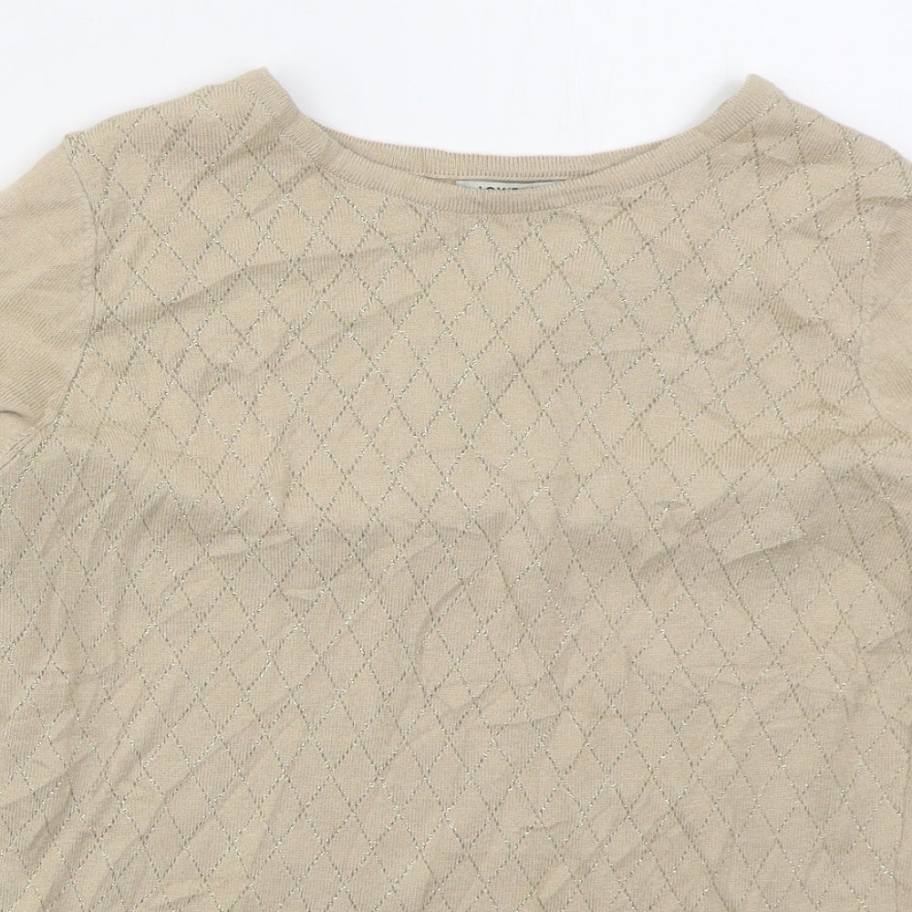 Womens UK Size S LC Waikiki Beige Pullover Jumper