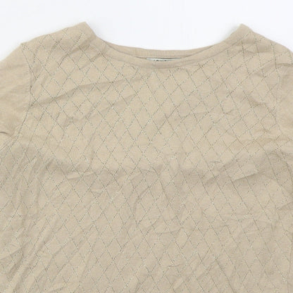 Womens UK Size S LC Waikiki Beige Pullover Jumper