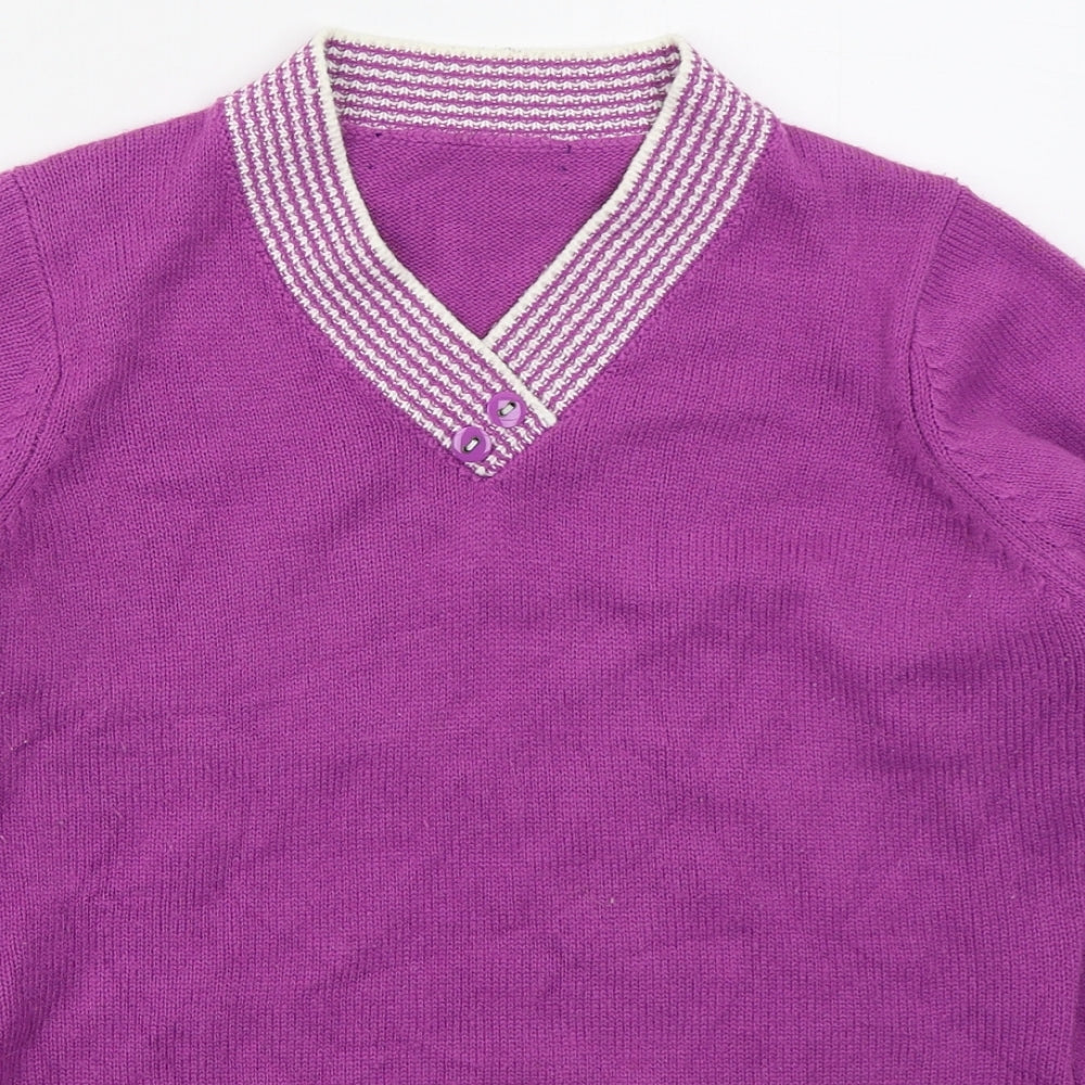 Womens UK Size M EWM Pink Pullover Jumper