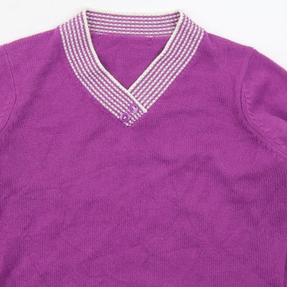 Womens UK Size M EWM Pink Pullover Jumper