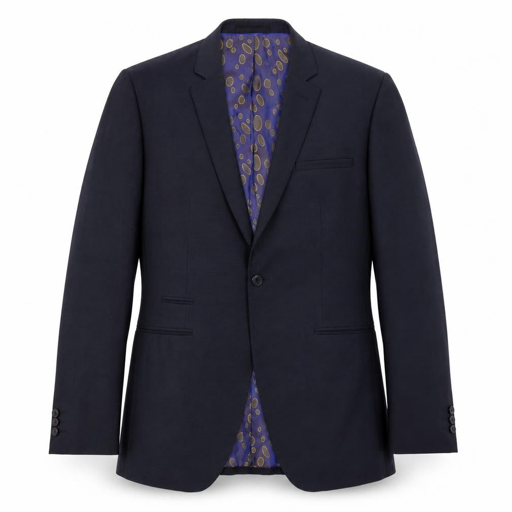 Mens UK Size 40 1860 Menswear Regular Blue Suit Jacket