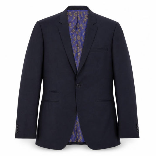 Mens UK Size 40 1860 Menswear Regular Blue Suit Jacket