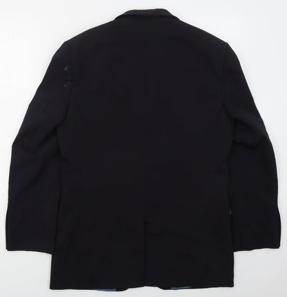 Mens UK Size 38 Karl Jackson Regular Blue Suit Jacket