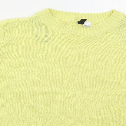 Womens UK Size M H&M Yellow Pullover Jumper