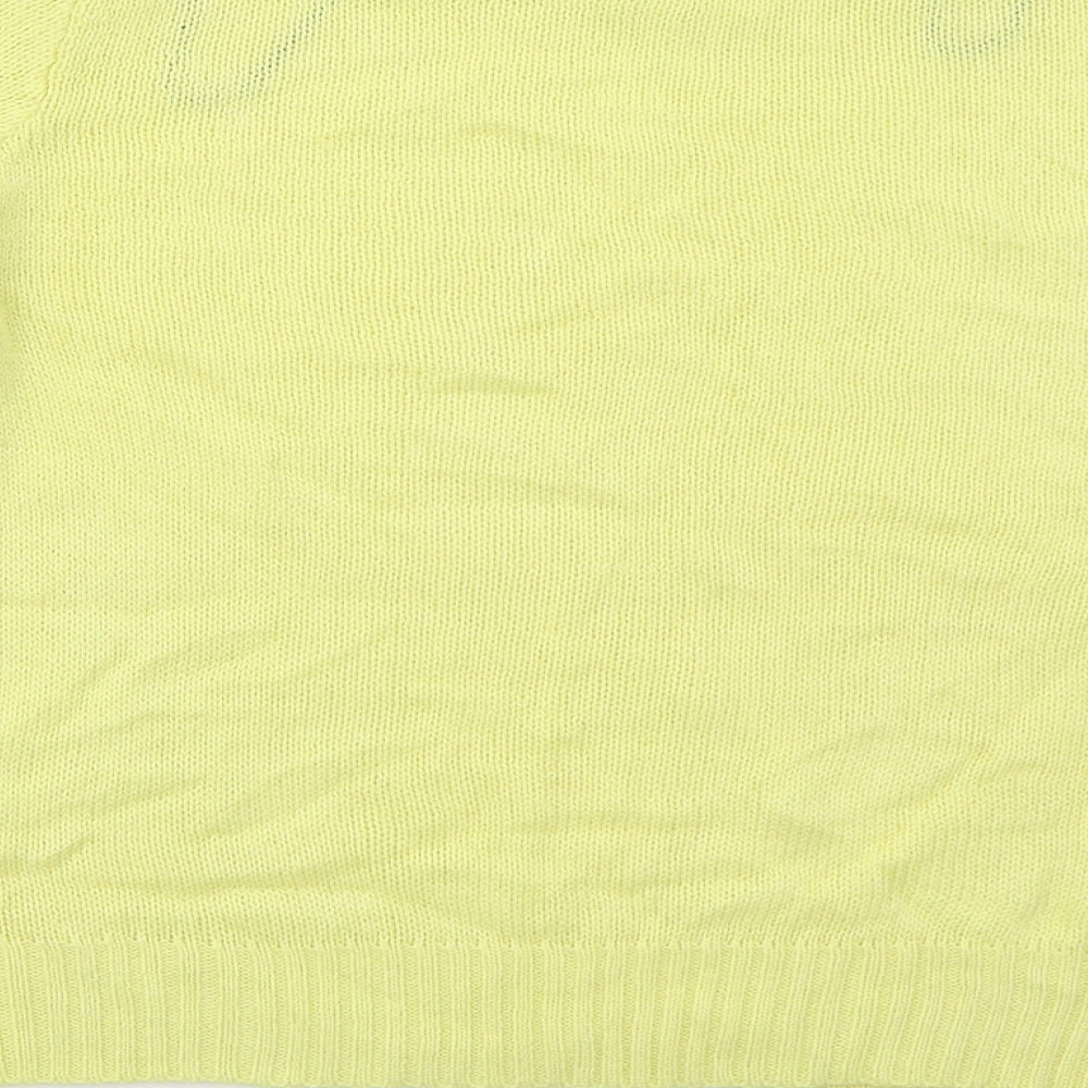 Womens UK Size M H&M Yellow Pullover Jumper