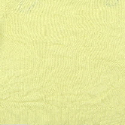 Womens UK Size M H&M Yellow Pullover Jumper