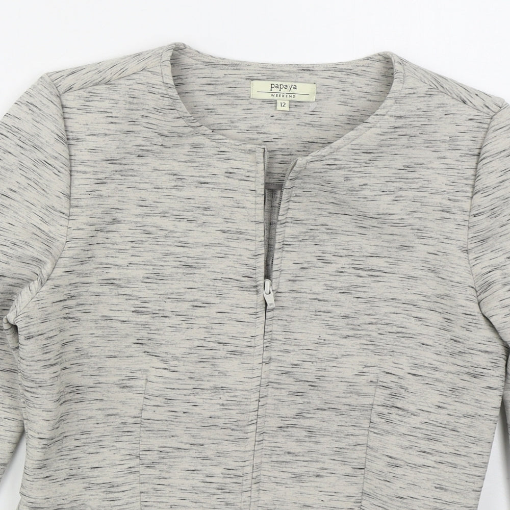 Womens UK Size 12 Papaya Grey Jacket