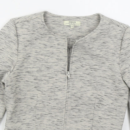 Womens UK Size 12 Papaya Grey Jacket