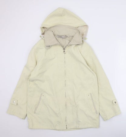 Mountain Pass Womens Ivory   Overcoat Coat Size 12  Zip