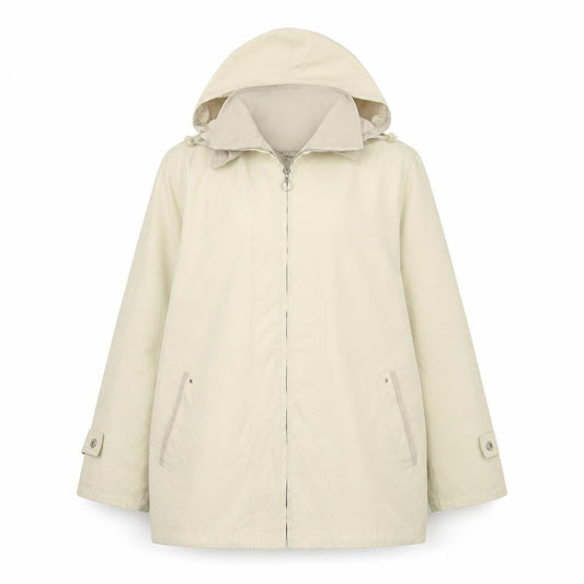 Mountain Pass Womens Ivory   Overcoat Coat Size 12  Zip