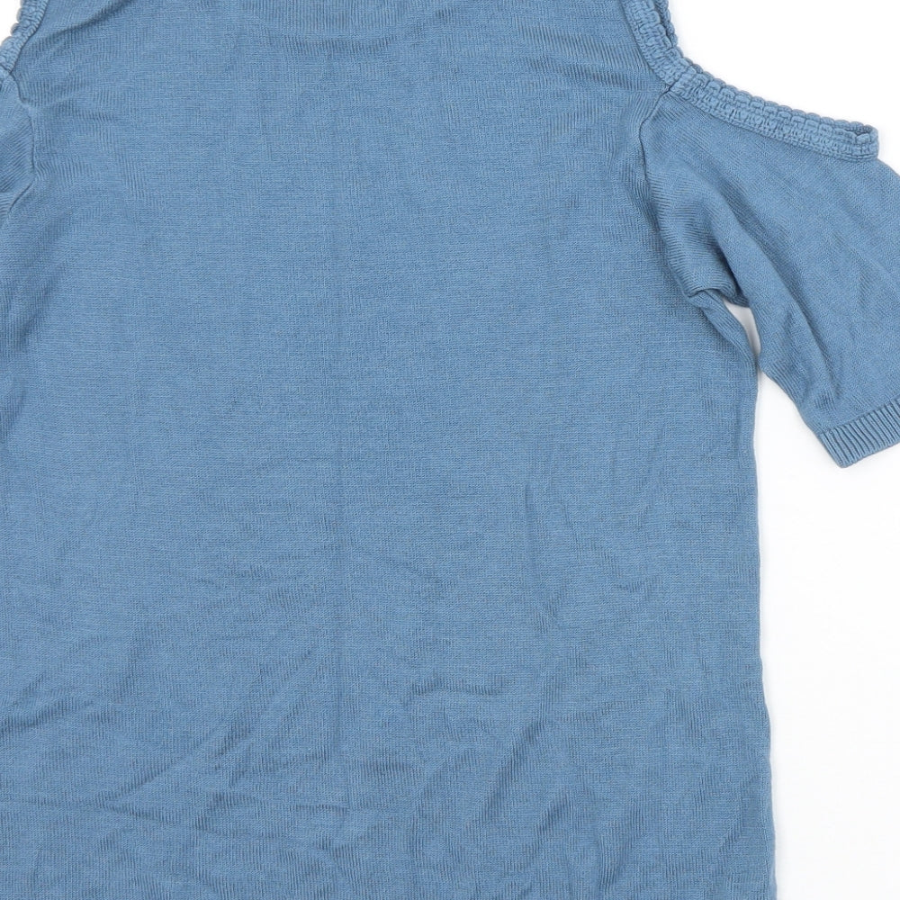 Womens UK Size 10 Dorothy Perkins Blue Vest Jumper