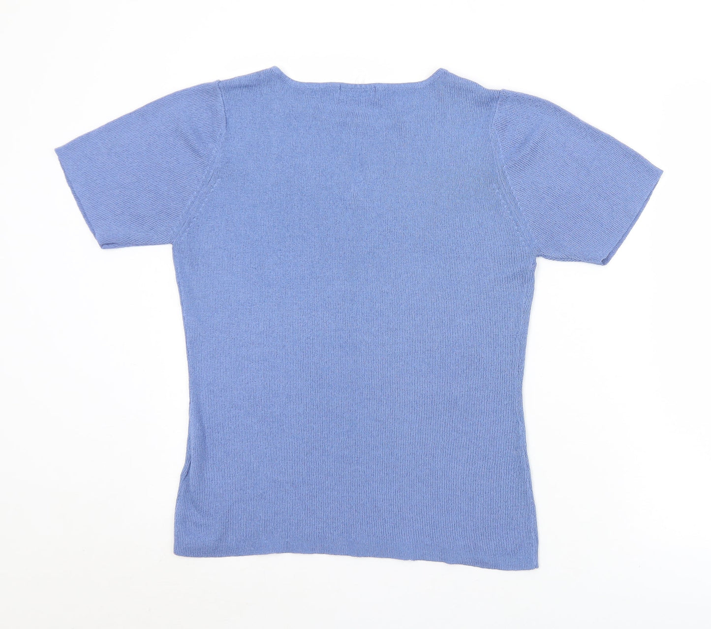 Womens UK Size 14 Essentials Blue Vest Jumper