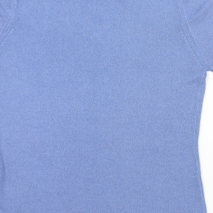 Womens UK Size 14 Essentials Blue Vest Jumper