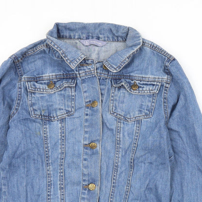 Avenue Womens Blue   Jacket  Size S  Button