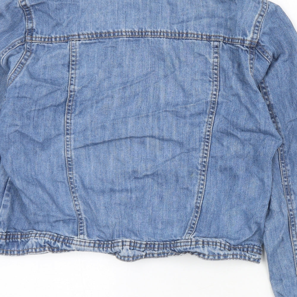 Avenue Womens Blue   Jacket  Size S  Button