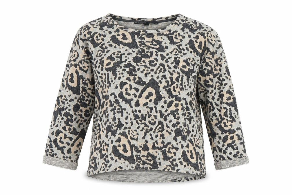 Womens UK Size 10 Topshop Grey Jersey T-Shirt