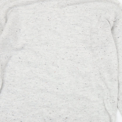 F&F Womens Grey V-Neck  Polyester Pullover Jumper Size 6