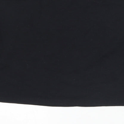 New Look Girls Black  Cotton Pullover Sweatshirt Size 12-13 Years   - Cropped