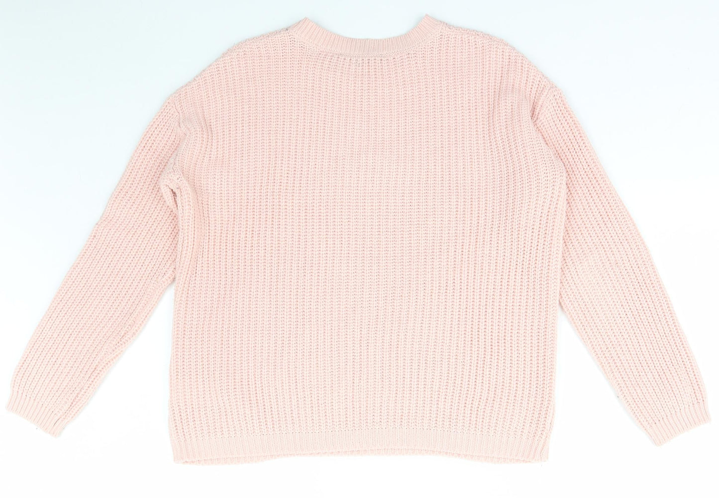 Womens UK Size S Peacocks Pink Pullover Jumper