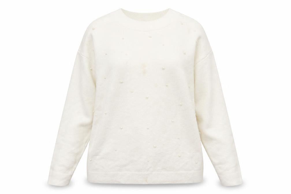 Womens UK Size XL Select White Pullover Jumper