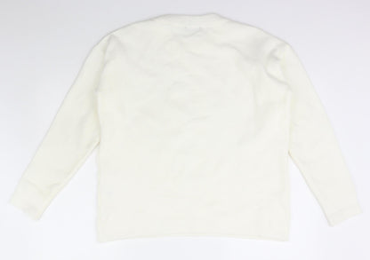 Womens UK Size XL Select White Pullover Jumper