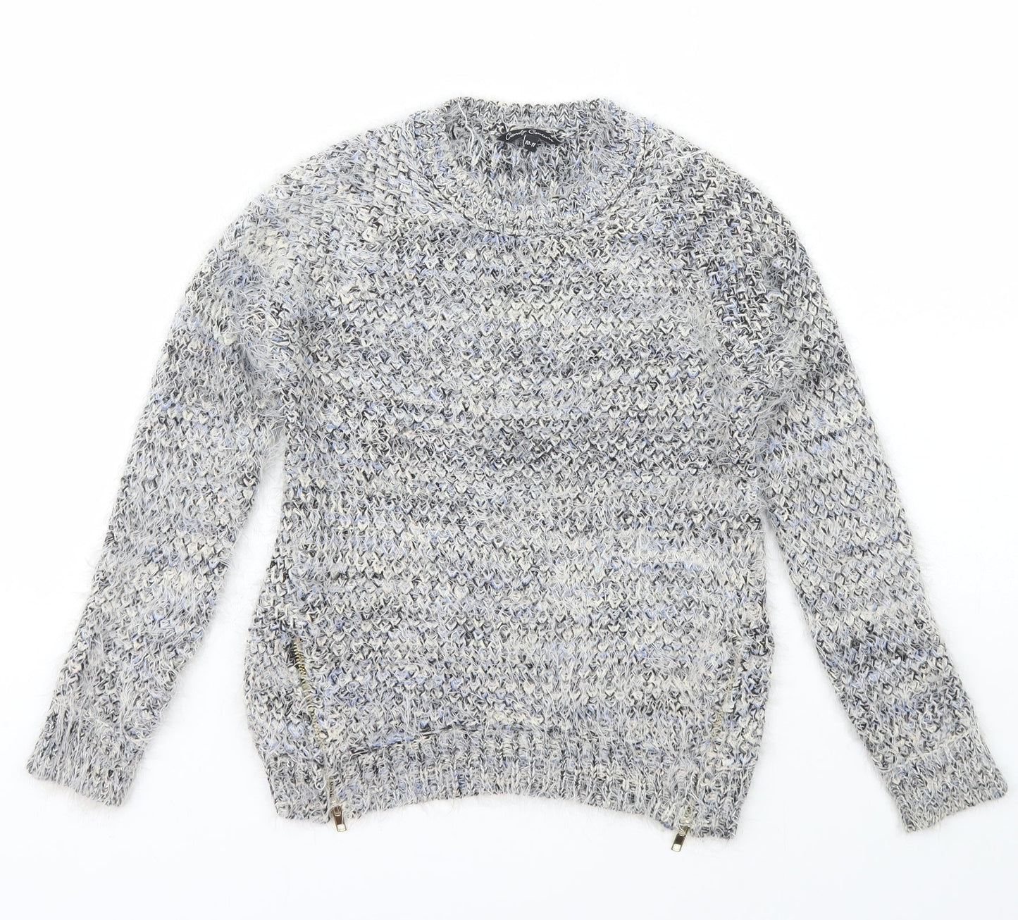 Candy Couture Girls Multicoloured Crew Neck  Acrylic Pullover Jumper Size 10-11 Years  Pullover