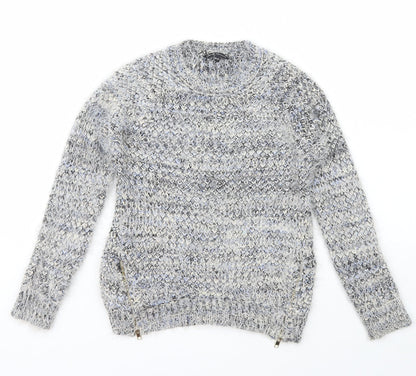 Candy Couture Girls Multicoloured Crew Neck  Acrylic Pullover Jumper Size 10-11 Years  Pullover
