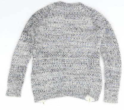 Candy Couture Girls Multicoloured Crew Neck  Acrylic Pullover Jumper Size 10-11 Years  Pullover