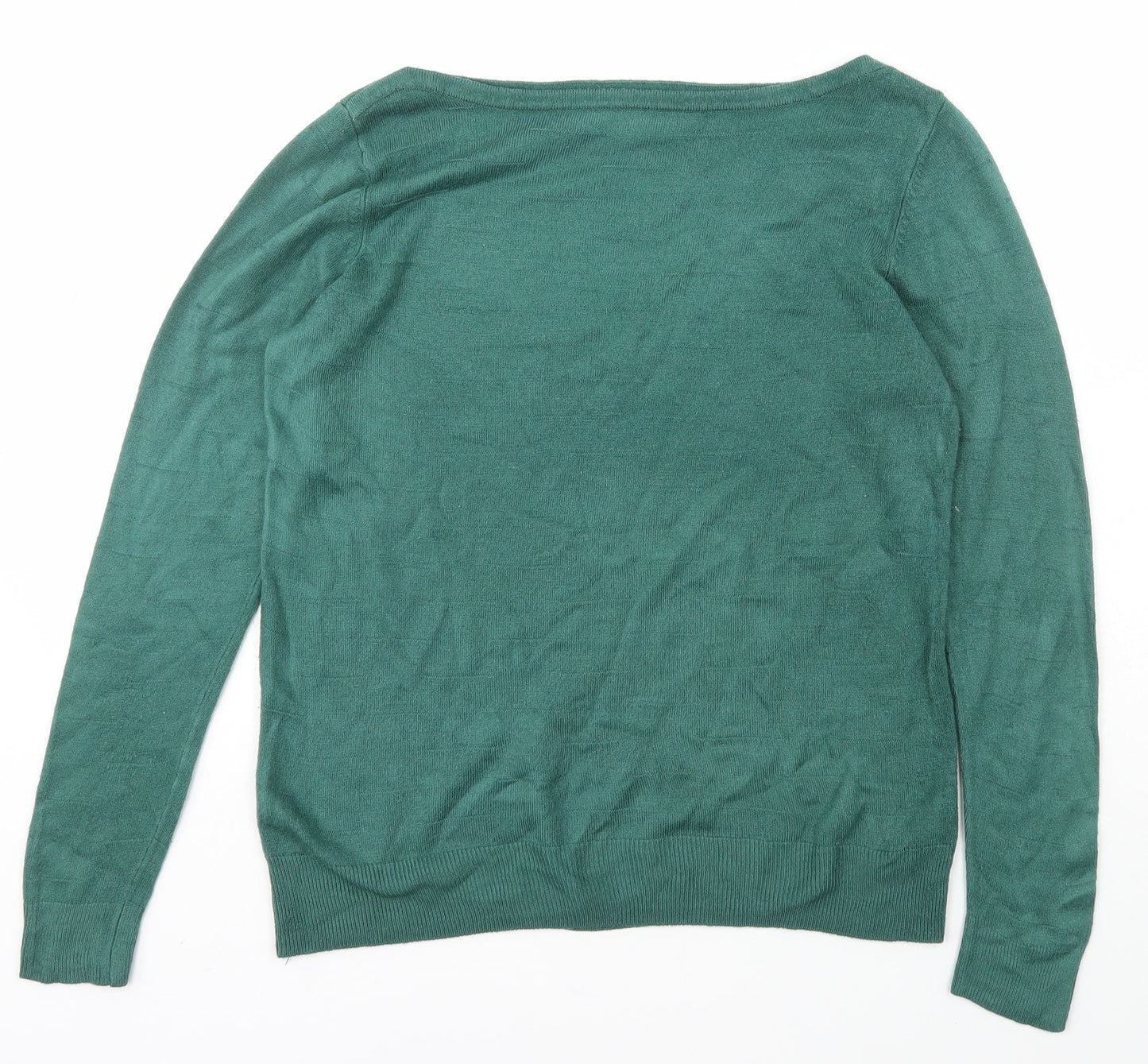Womens UK Size M Vida Vi Green Pullover Jumper