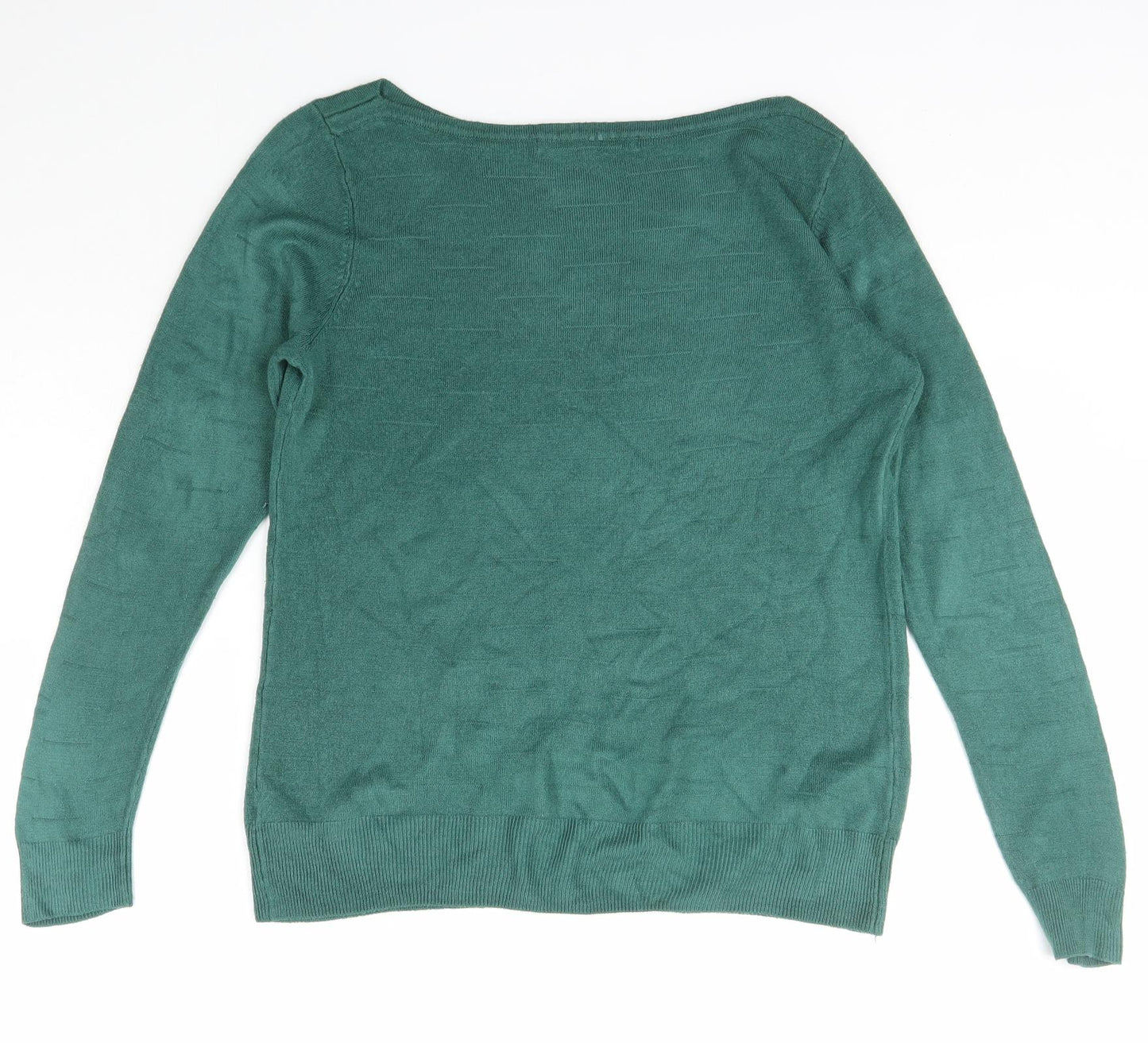 Womens UK Size M Vida Vi Green Pullover Jumper