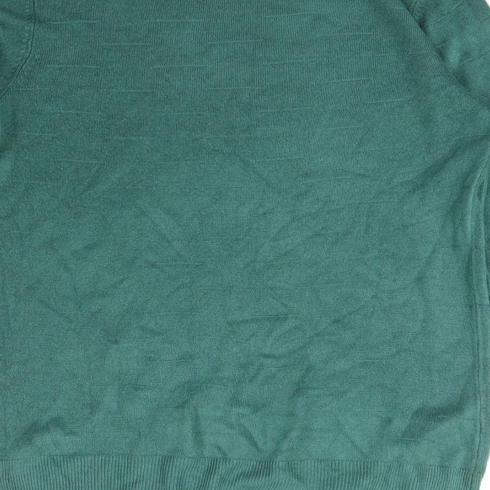 Womens UK Size M Vida Vi Green Pullover Jumper