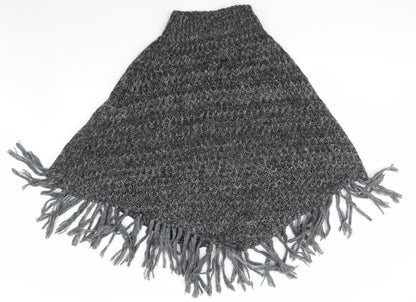 Womens UK Size One Size Per Una Grey Cape Jumper