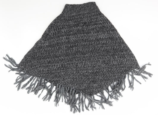 Womens UK Size One Size Per Una Grey Cape Jumper