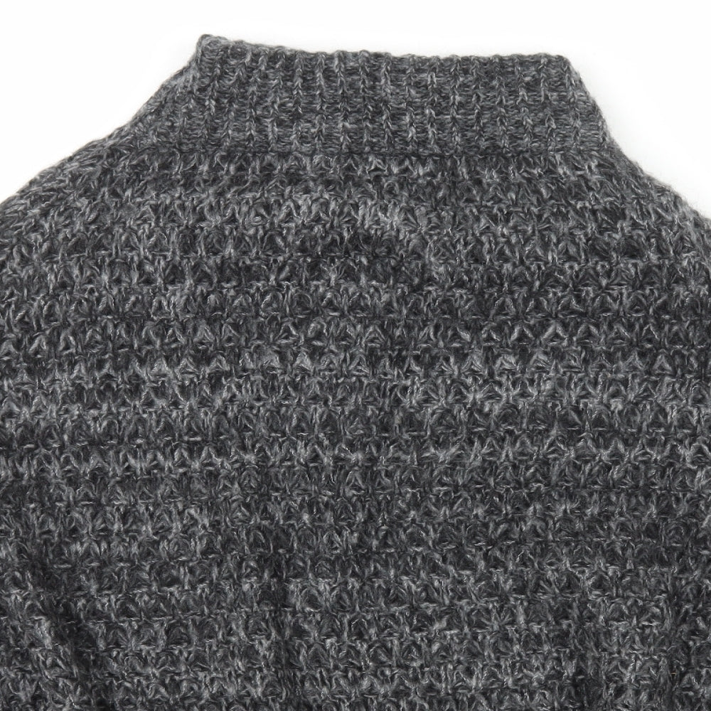 Womens UK Size One Size Per Una Grey Cape Jumper