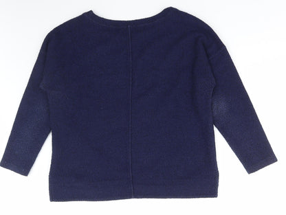 Womens UK Size 16 Marks and Spencer Blue Pullover Jumper