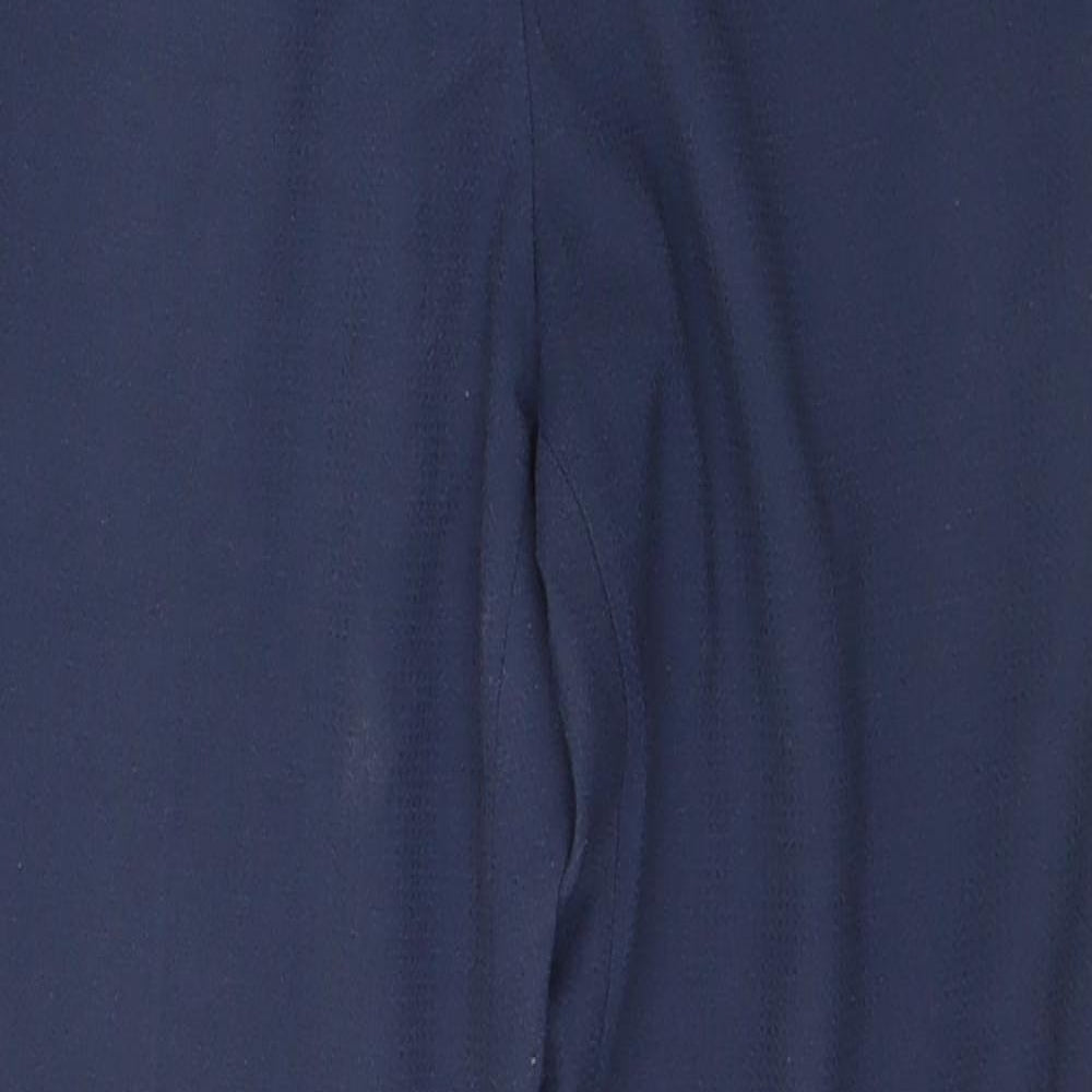 Womens UK Size 8 Sisley Regular Fit Capri Blue Trousers